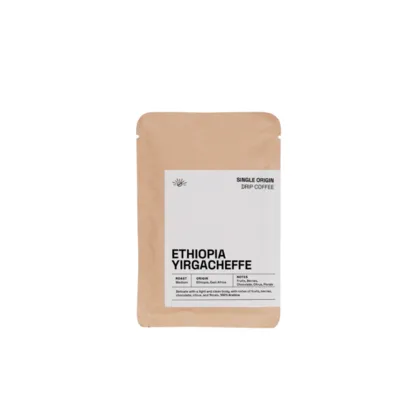 Ethiopia Yirgacheffe drip coffee bag
